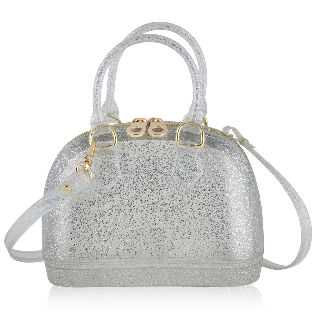 Cate Jelly Bag | Silver Sparkle