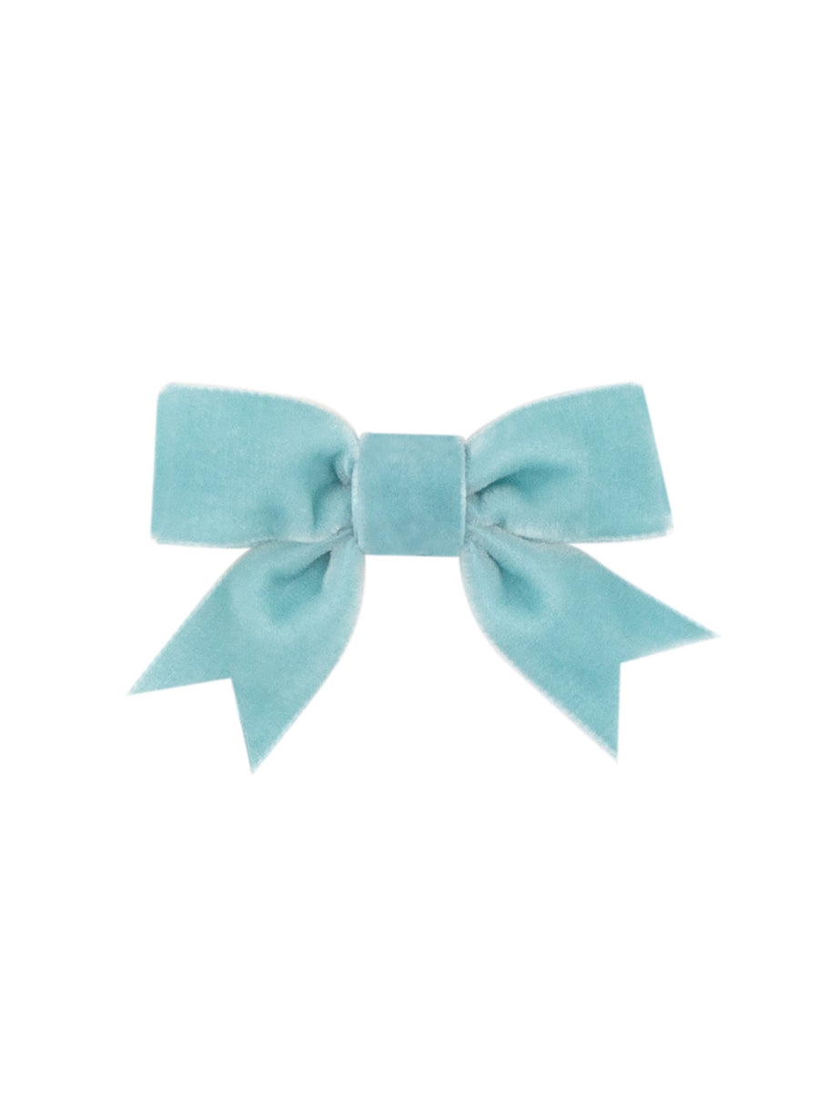 Mini Velvet Two-Loop Bow