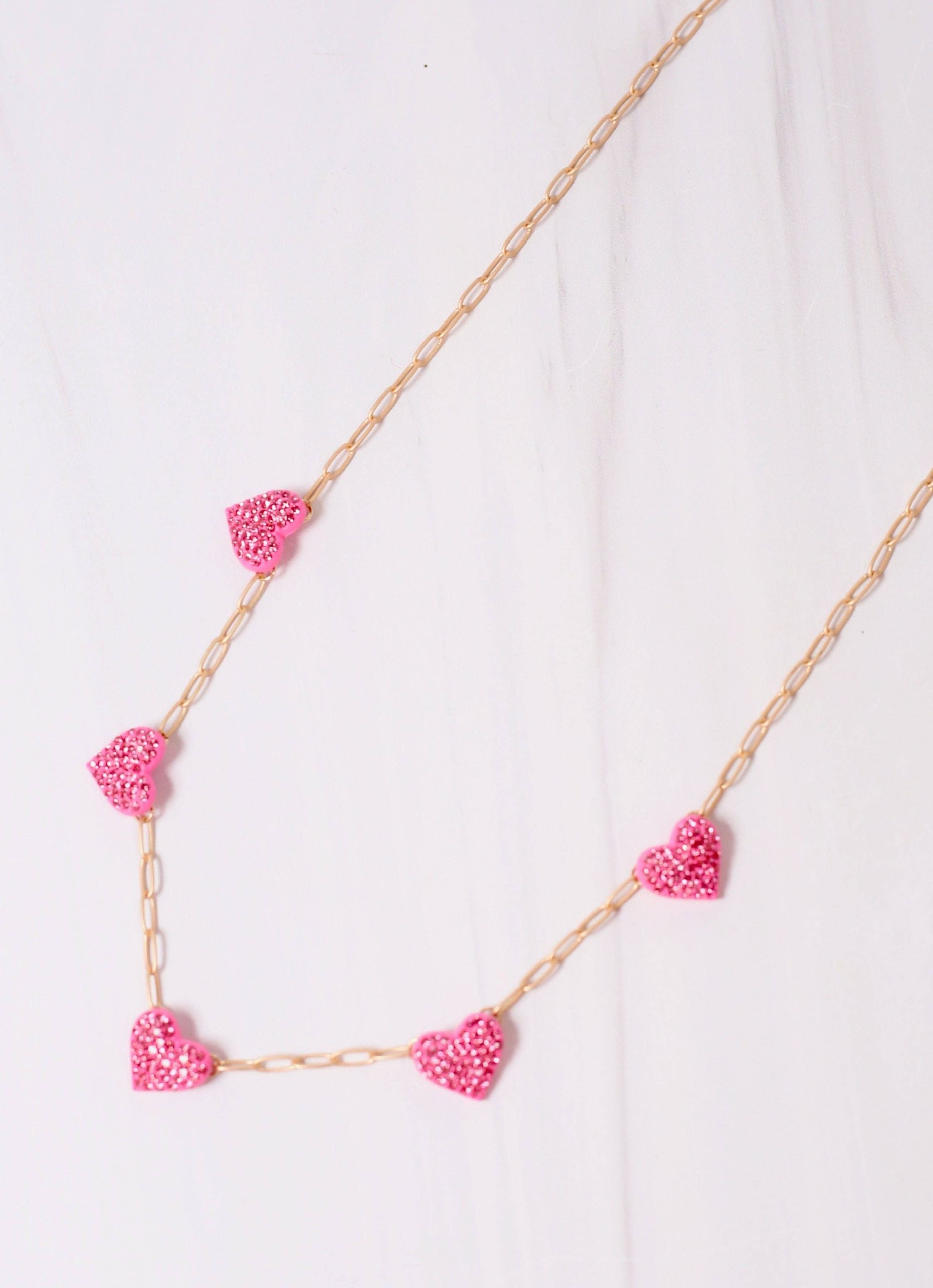 Peyton Hearts Necklace