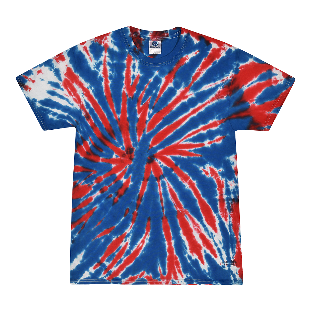 Colortone 1000 Multi-Color Tie-Dyed T-Shirt – Union Jack