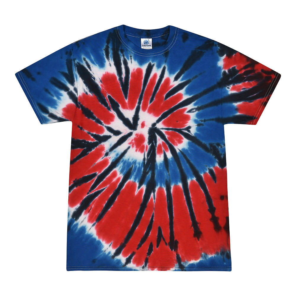 Colortone 1000 Multi-Color Tie-Dyed T-Shirt – Independence