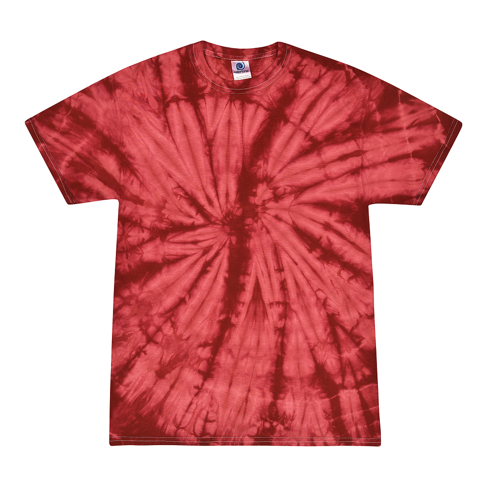 Colortone 1000 Multi-Color Tie-Dyed T-Shirt – Spider Crimson