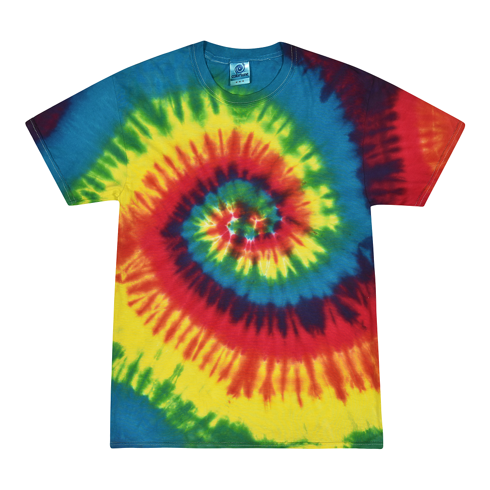 Colortone 1000 Multi-Color Tie-Dyed T-Shirt – Reactive Rainbow