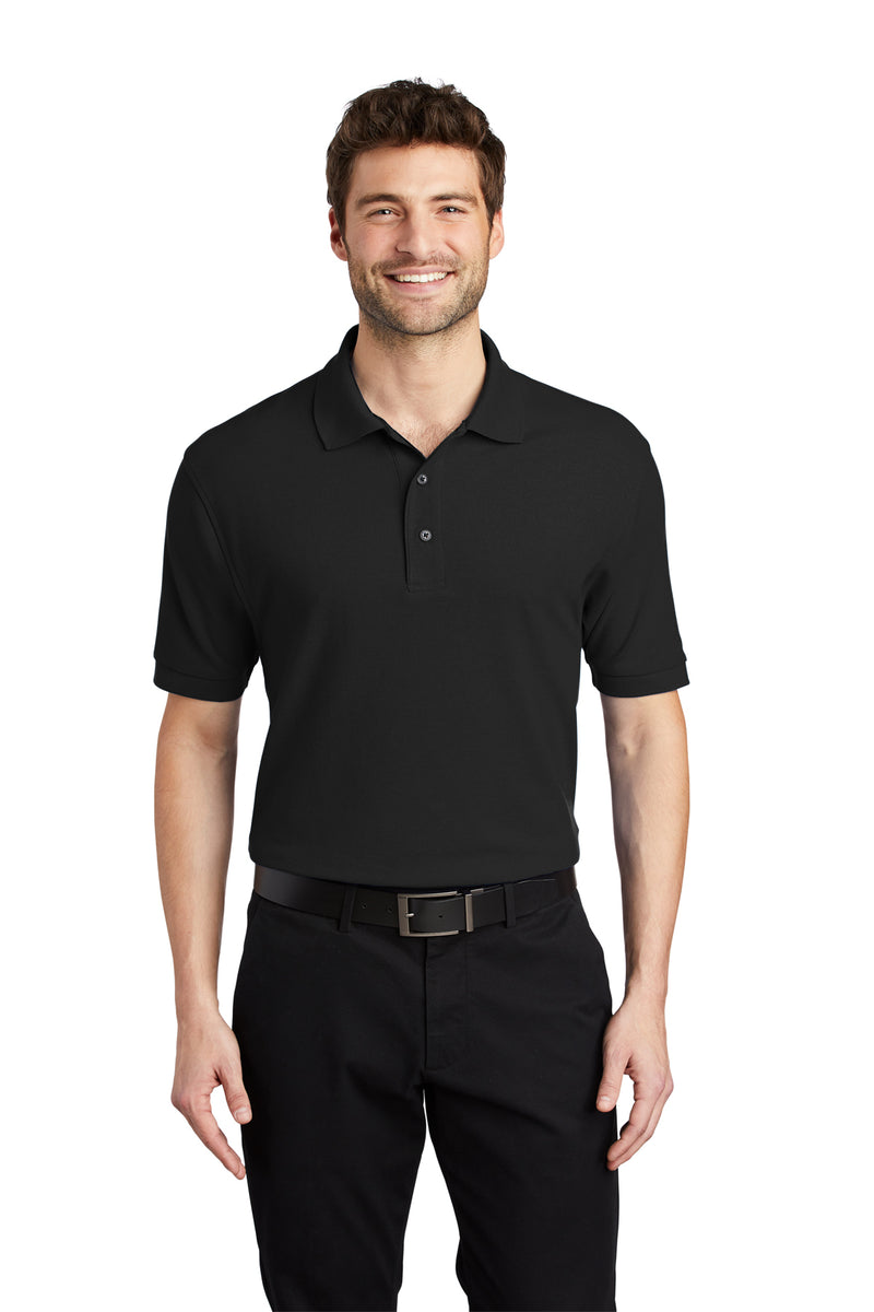 Port Authority K500 Silk Touch Polo – Black