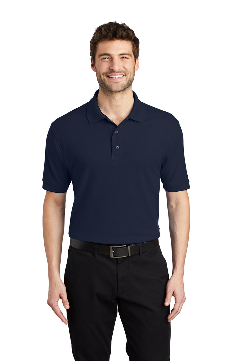 Port Authority K500 Silk Touch Polo – Navy