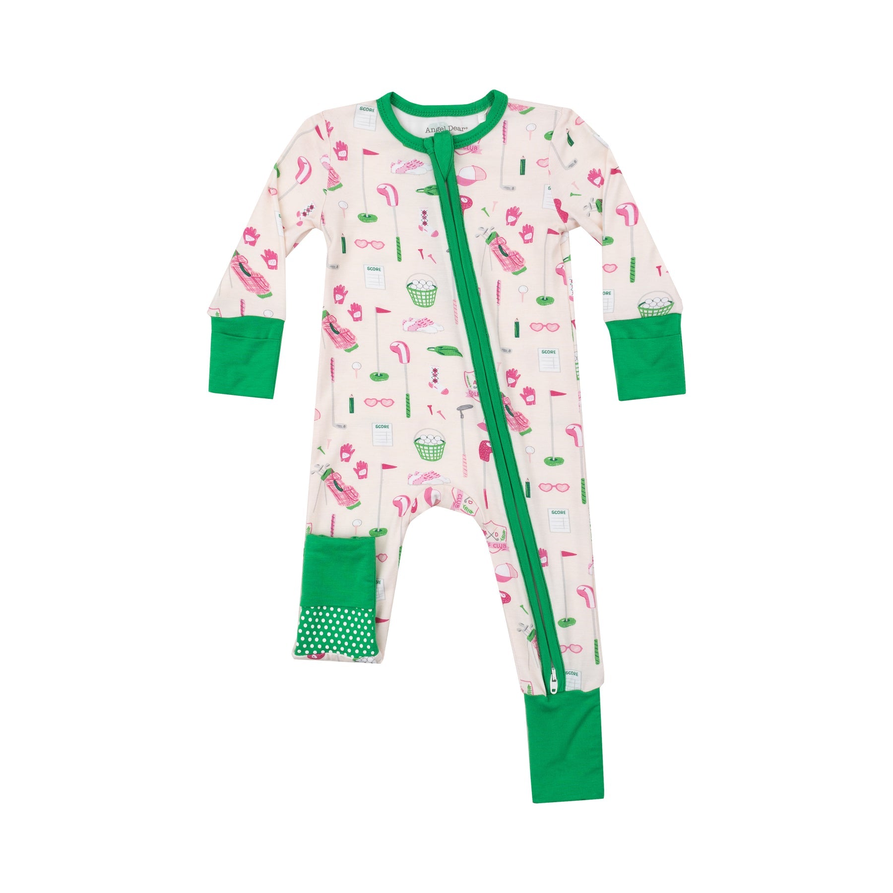 2-Way Zip Romper | Golf Club Pink