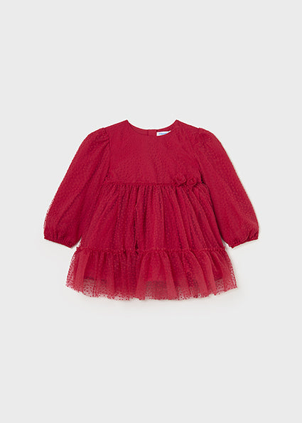 Baby Tulle Dress | Red