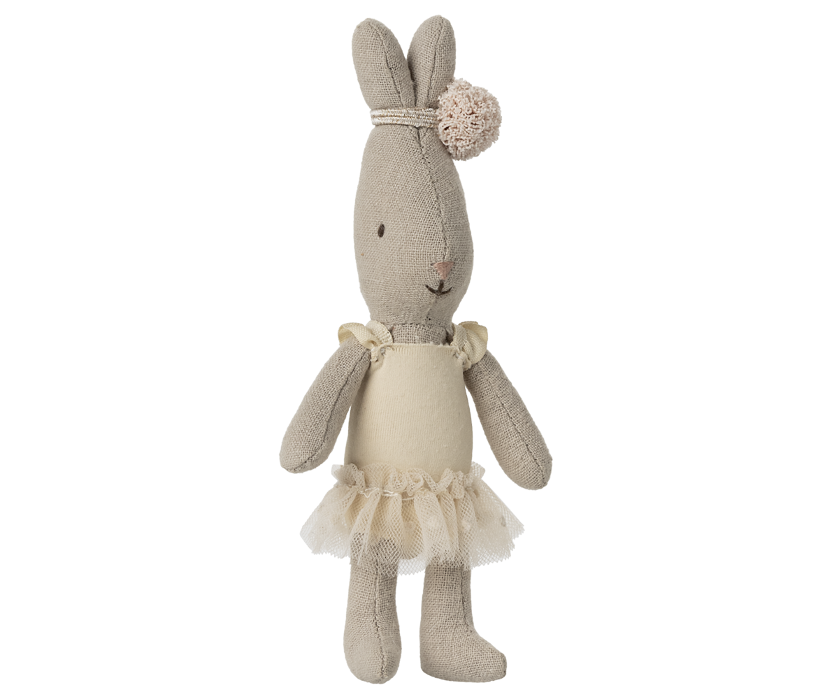 Maileg- Rabbit, Micro – Ballet Suit and Skirt – Cream – PREORDER SS25