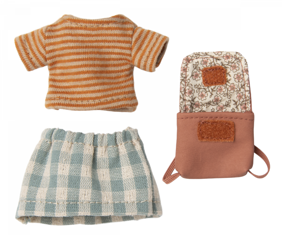 Maileg – Clothes and Bag, Big Sister Mouse – Old Rose