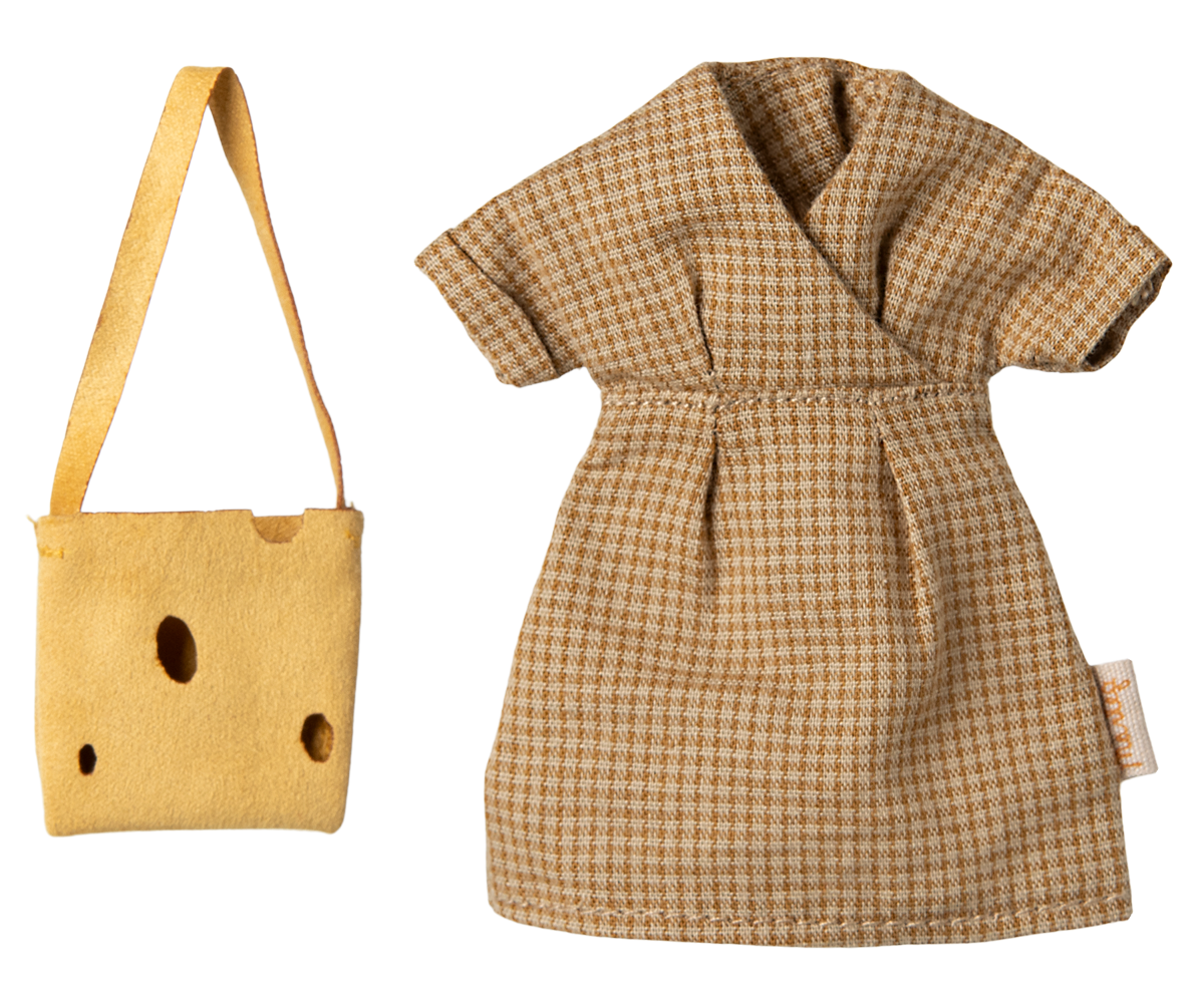 Maileg – Dress and Bag – Mum Mouse – PREORDER SS25