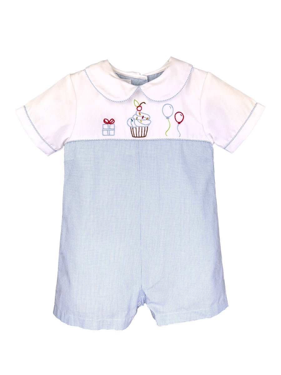 Cupcake Embroidered Romper