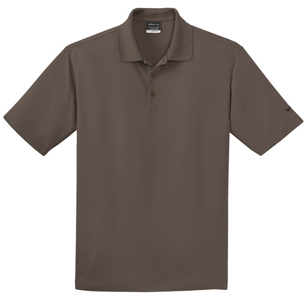 Nike Men’s Brown Dri-FIT Short Sleeve Micro Pique Polo