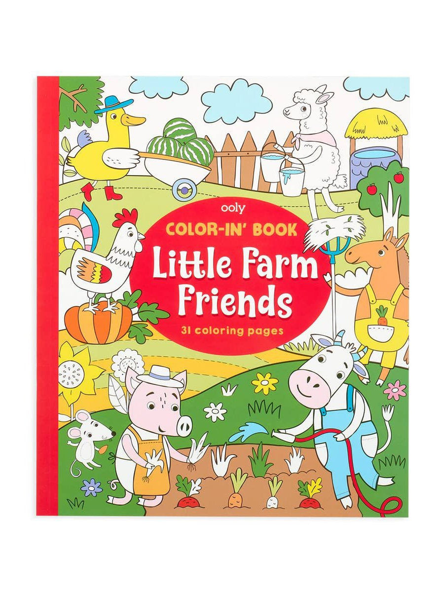 Color-in’ Book: Little Farm Friends