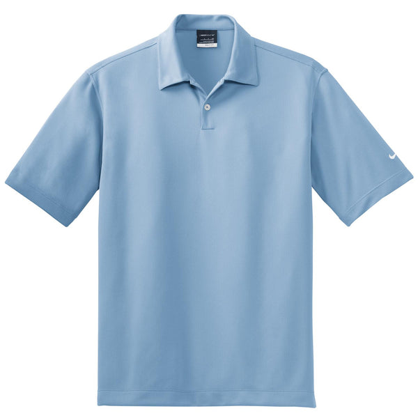 Nike Men’s Light Blue Dri-FIT Short Sleeve Pebble Texture Polo