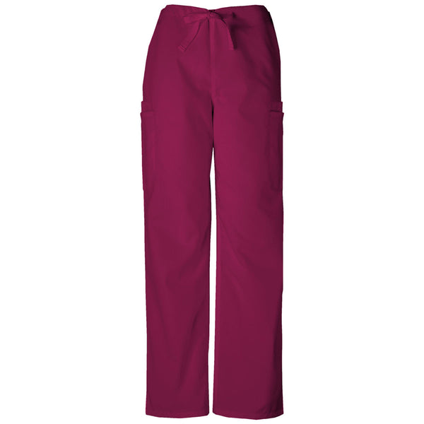 Cherokee Workwear Men’s Wine Drawstring Cargo Pant