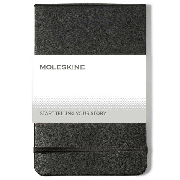 Moleskine Black Hard Cover Ruled Pocket Reporter Notebook (3.5″ x 5.5″)