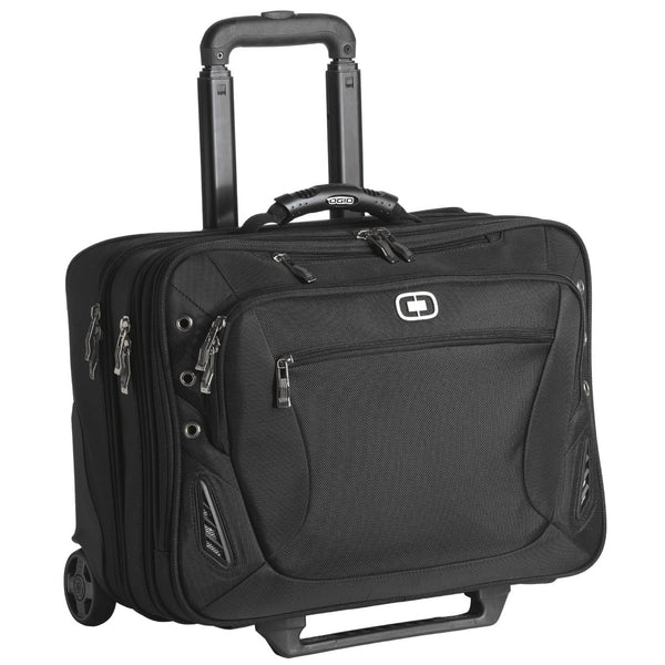 OGIO Black Traverse Wheeled Briefcase