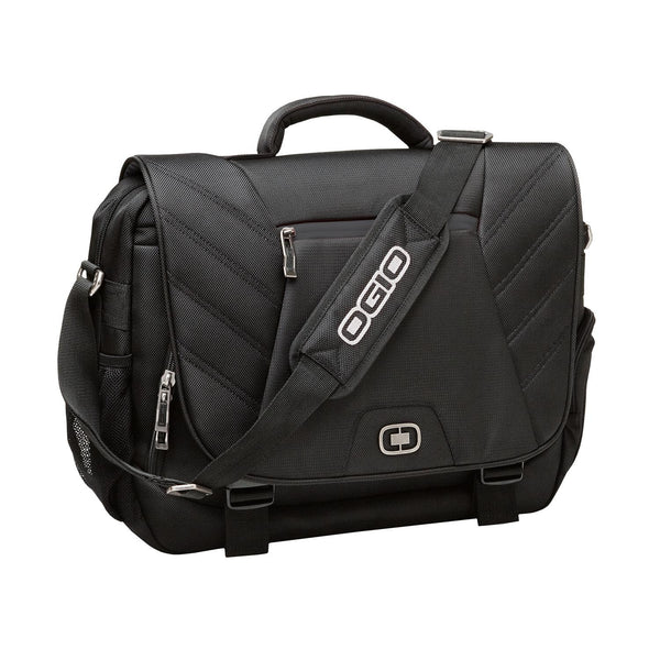 OGIO Black/Silver Elgin Messenger