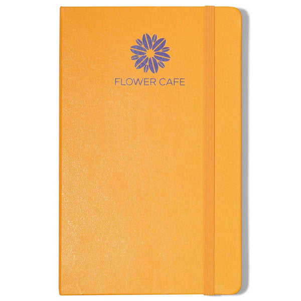 Moleskine Orange Yellow Hard Cover Ruled Large Notebook (5″ x 8.25″)