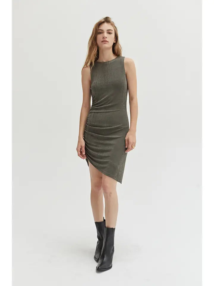 Esmeralda Mini Dress – Olive