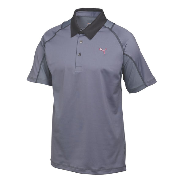 Puma Golf Men’s Folkstone Gray Titan Tour Polo – Left Chest Logo