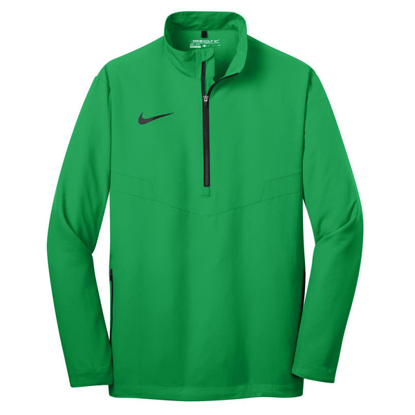 Nike Men’s Green Dri-FIT Long Sleeve Half Zip Wind Shirt