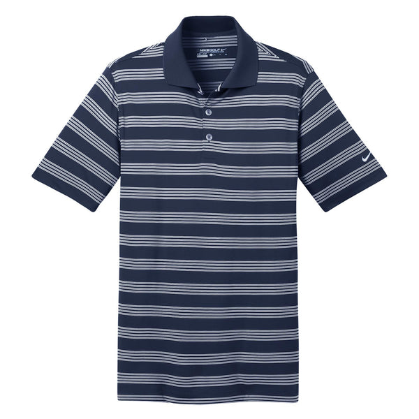 Nike Men’s Navy Dri-FIT S/S Tech Stripe Polo