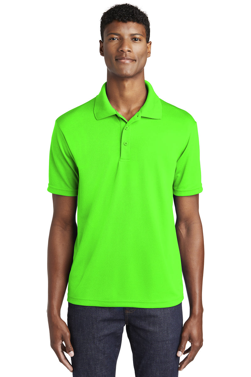 Sport-Tek ST640 PosiCharge RacerMesh Polo – Neon Green