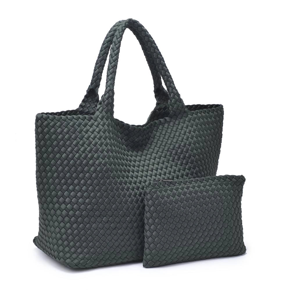 Sky’s The Limit – Large Woven Neoprene Tote – Olive