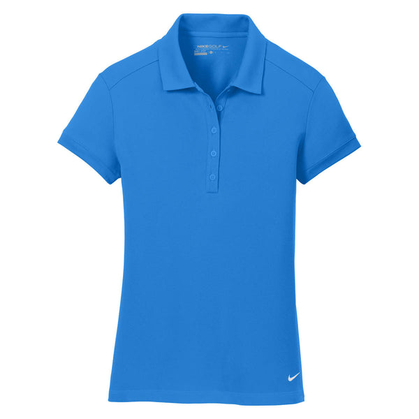 Nike Women’s Light Blue Dri-FIT Solid Icon Pique Polo