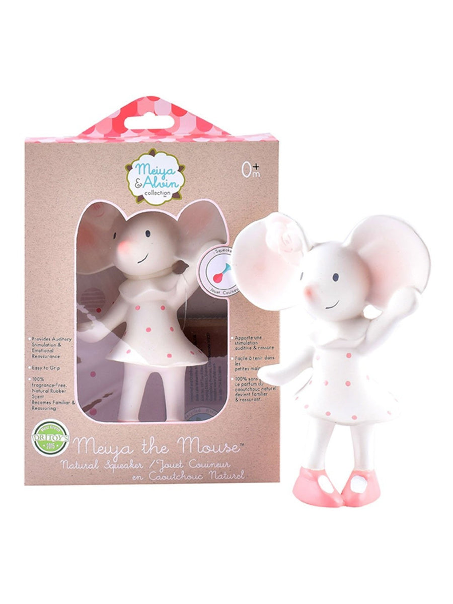 Meiya the Mouse Organic Natural Rubber Squeaker Toy