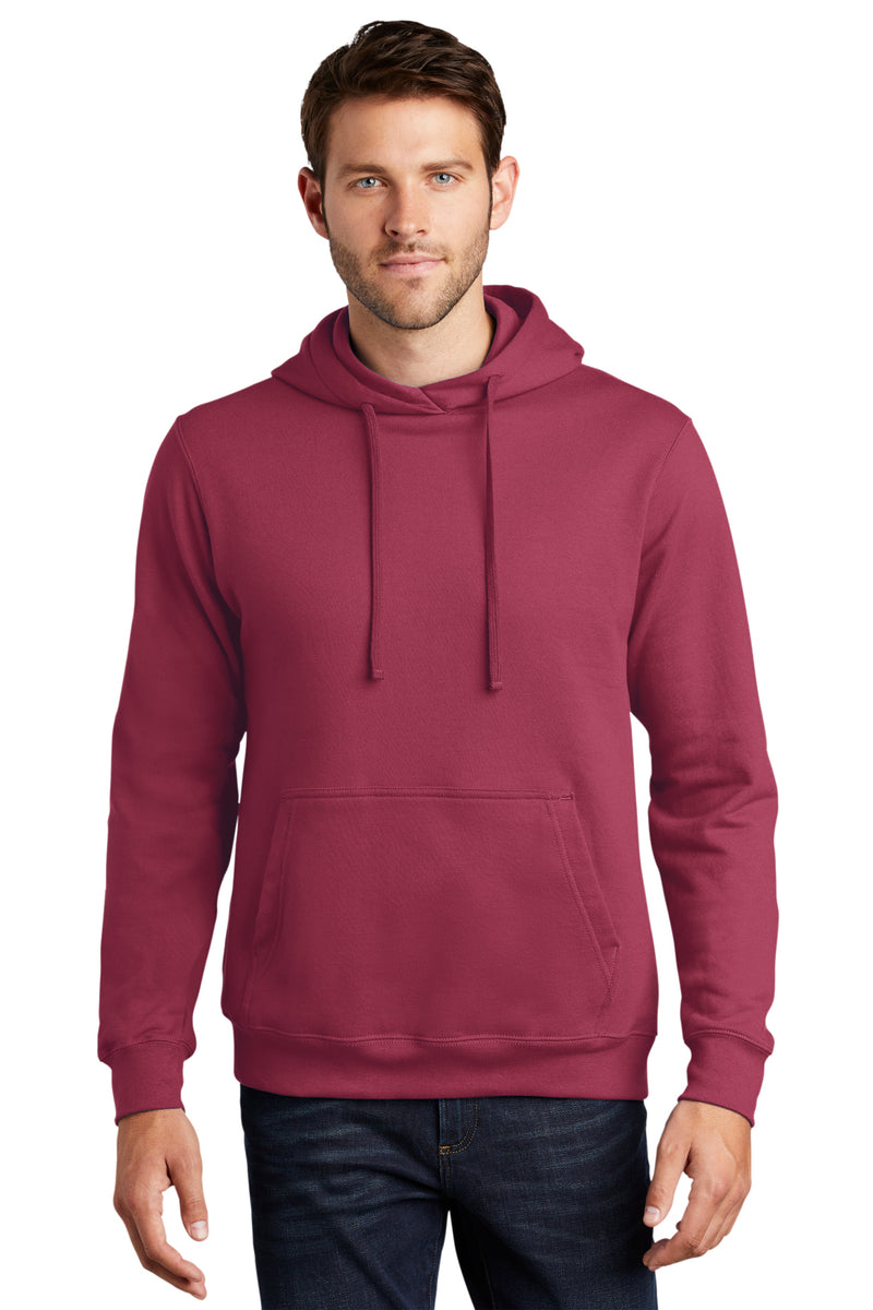 Port & Company PC850H Fan Favorite Fleece Pullover Hooded Sweatshirt – Garnet