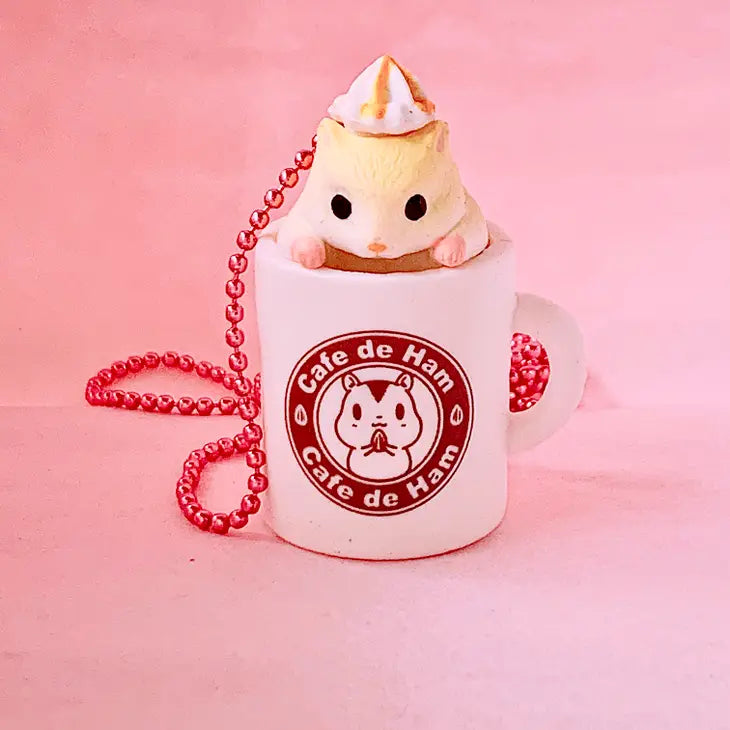 Pop Cutie – Hamster in Coffee Cup Necklace