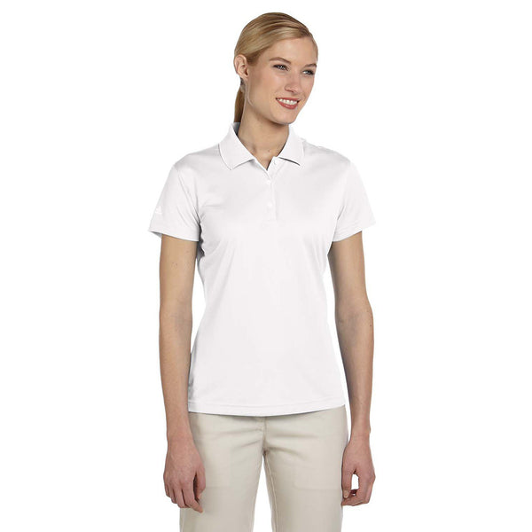 adidas Golf Women’s ClimaLite White S/S Basic Polo