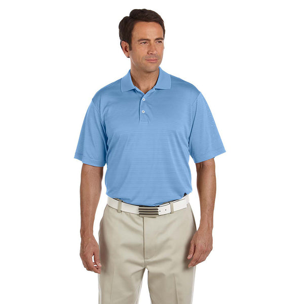 adidas Golf Men’s ClimaLite Coast Blue S/S Textured Polo