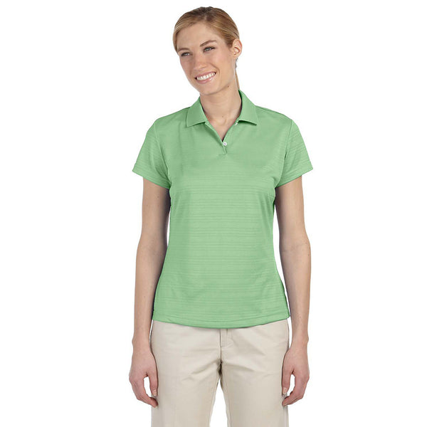 adidas Golf Women’s ClimaLite Gecko Green S/S Textured Polo