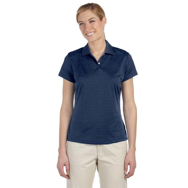 adidas Golf Women’s ClimaLite Navy S/S Textured Polo