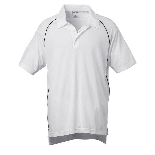 adidas Golf Men’s ClimaLite White S/S Piped Polo