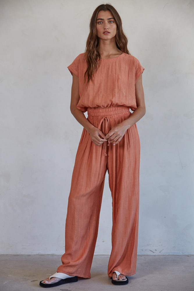 Venice Sun Pant Set – Red Orange