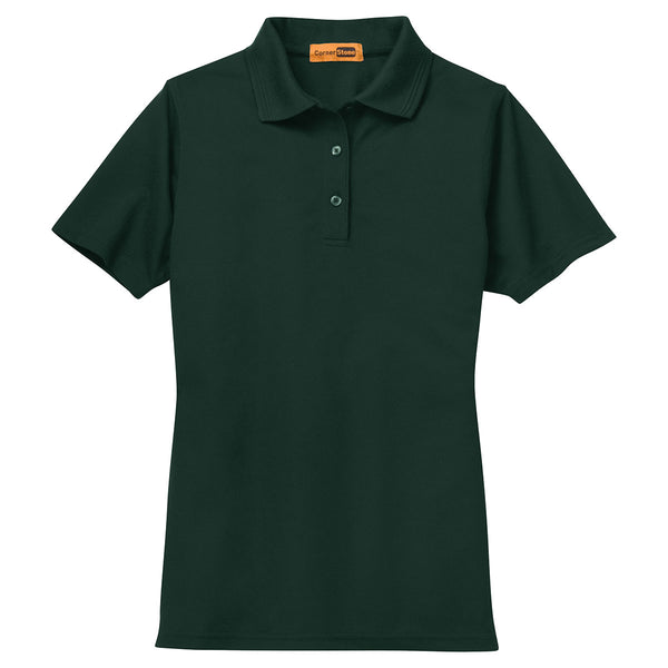 Cornerstone Women’s Dark Green Industrial Pique Polo