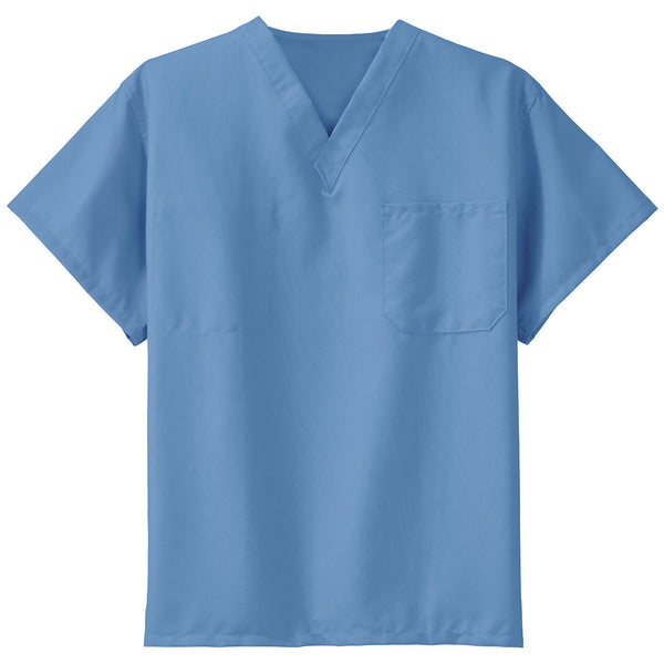 CornerStone Ceil Blue Reversible V-Neck Scrub Top