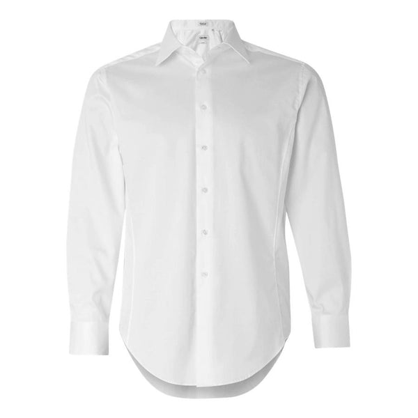 Calvin Klein Men’s White Fitted Dress Shirt