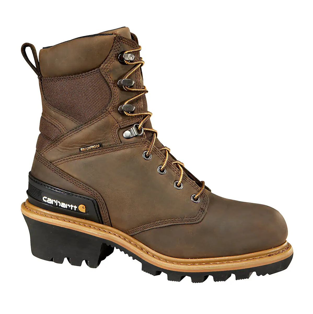 Carhartt Waterproof Insulated 8″ Composite Toe Logger Boot CML8369