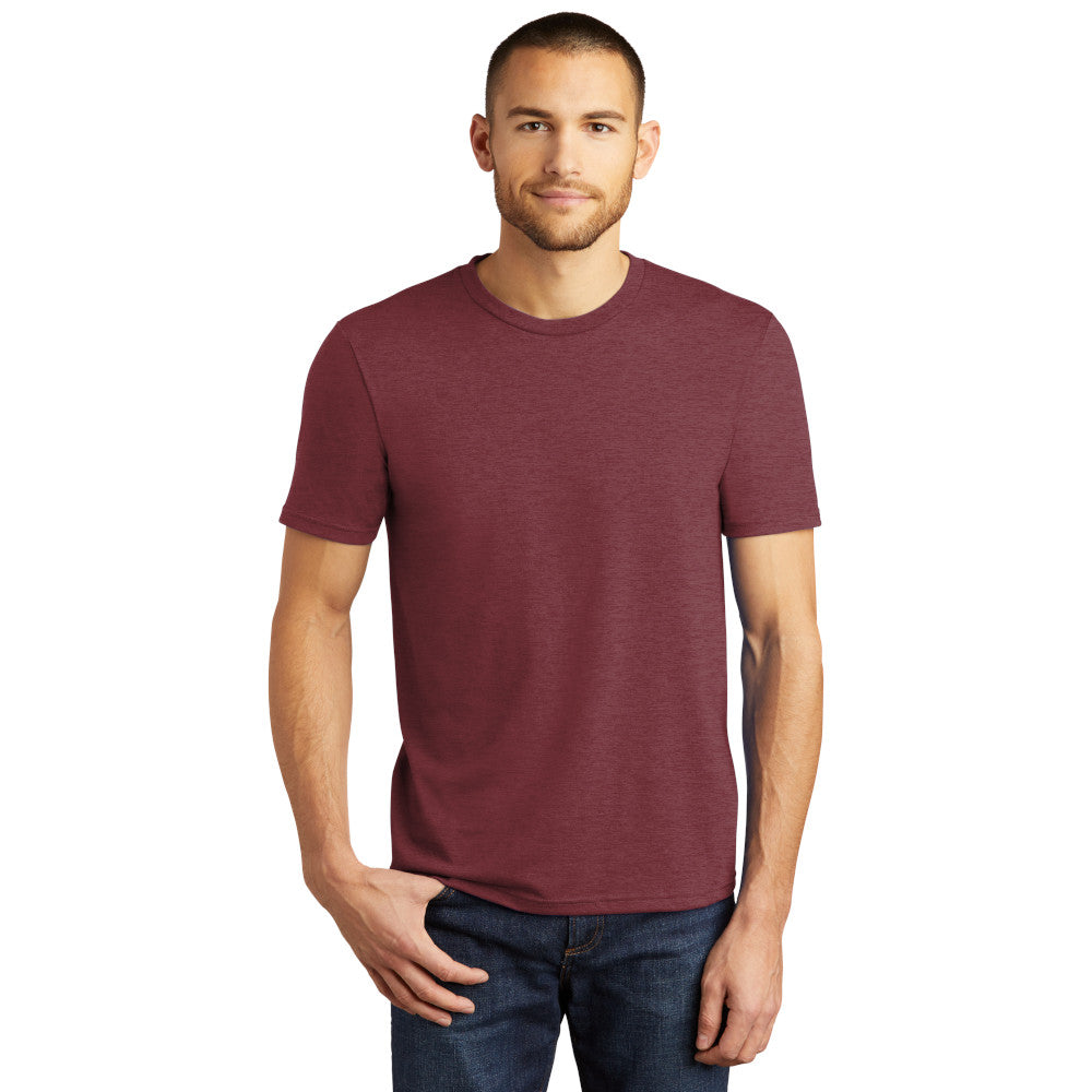 District DM130 Perfect Tri Tee – Maroon Frost