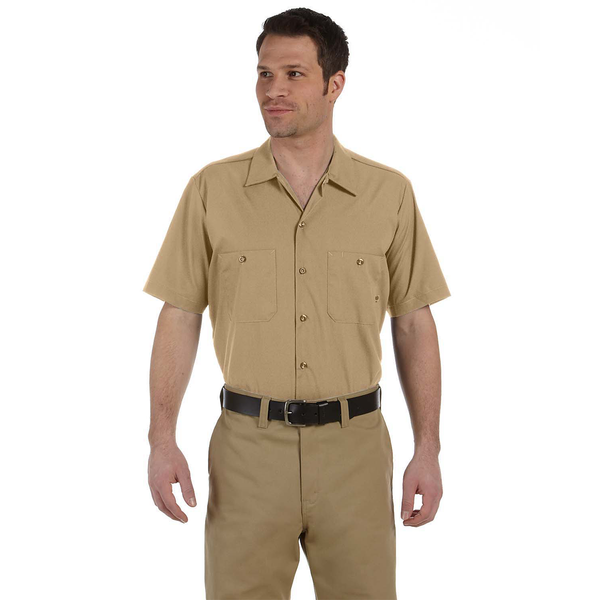 Dickies Men’s Desert Sand 4.25 oz. Industrial Short-Sleeve Work Shirt