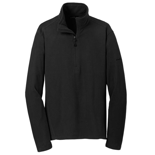 Eddie Bauer Men’s Black Half Zip Microfleece Jacket