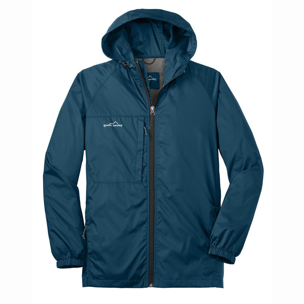 Eddie Bauer Men’s Adriatic Blue Packable Wind Jacket