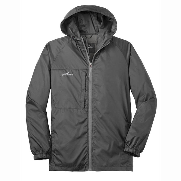 Eddie Bauer Men’s Grey Steel Packable Wind Jacket