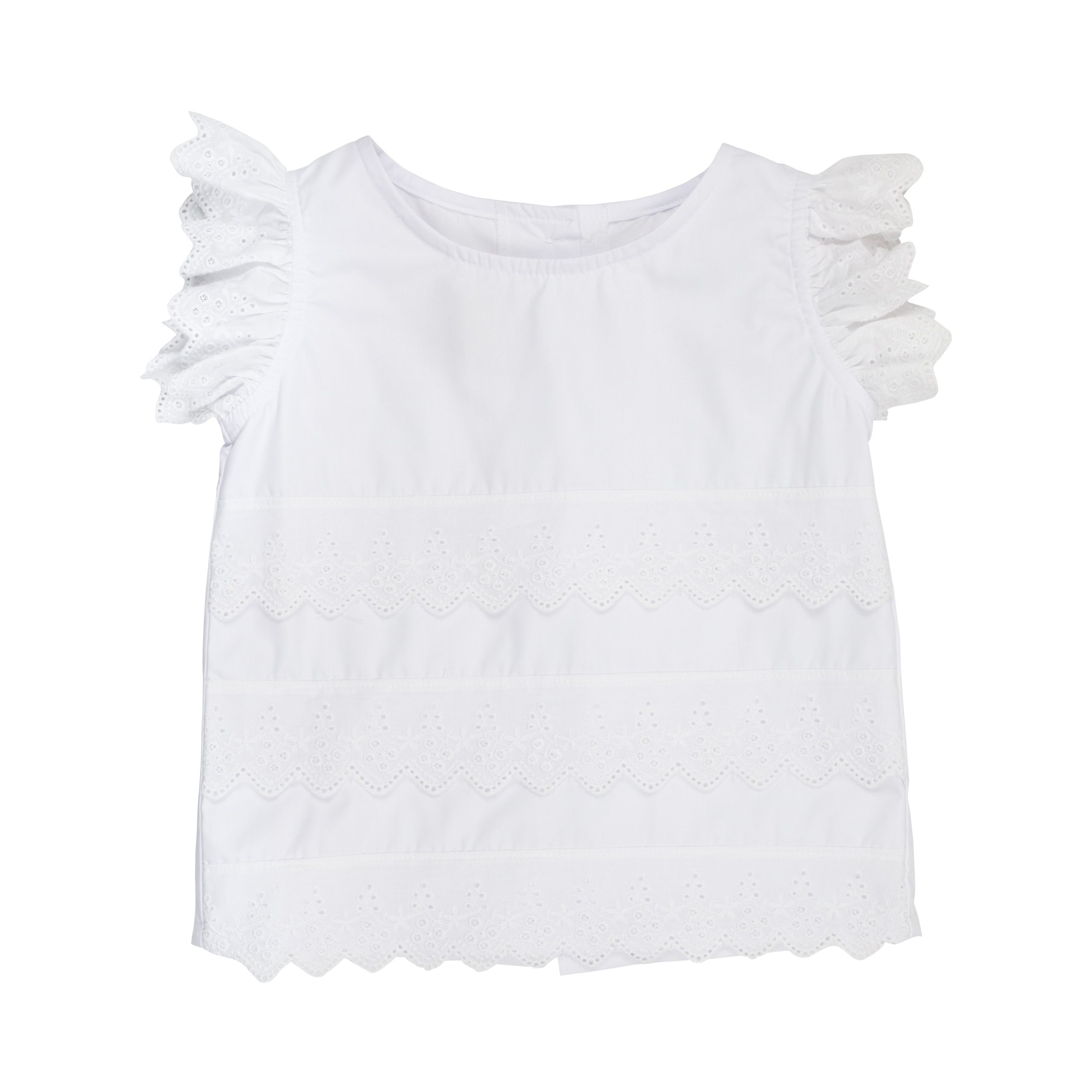 Ellie’s Eyelet Top | Worth Avenue White