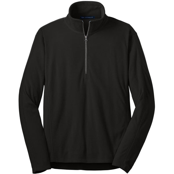 Port Authority Men’s Black Microfleece 1/2-Zip Pullover